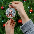 thumbnail image 4 of Merry Christmas Bulldog Enjoys Woofmas Winter Xmas Holiday Ceramic Round Ornament Dog Lover Gifts Idea Home Tree Decor - 02022, 4 of 5