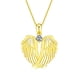 thumbnail image 1 of Collar para mujer, joyería para mujer, joyería para mujer, collar de ángel, colgante de ángel, collar con piedra de nacimiento para mujer, joyería, collar con piedra de nacimiento, 1 of 3