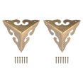 thumbnail image 1 of 2 Pcs 45mm Decorative Box Corner Cover, Corner Protector, Bronze, 1 of 6