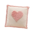thumbnail image 4 of Cojín extraíble bohemio para mujer, cuadrado, decorativo, versátil, con relleno de almohada, funda de almohada para sofá, sala de estar, cama, coche Corazón, 4 of 8