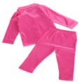 thumbnail image 3 of Toddler Baby Satin Silk Pajamas Set  Button-Down 2-Piece Sleepwear PJs for Kids, 3 of 6