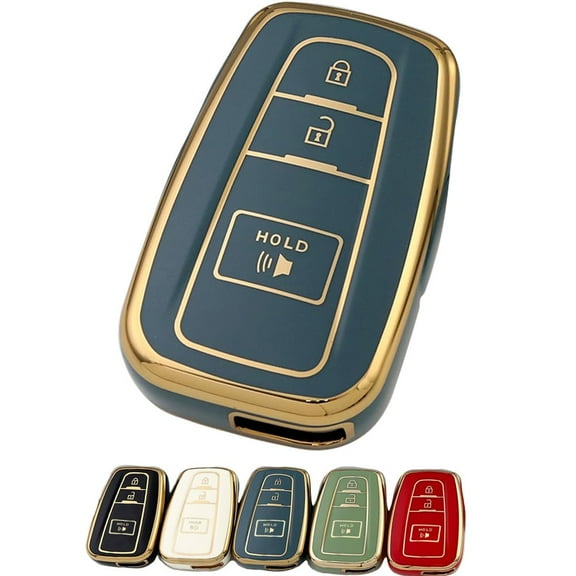 Silicone Key Fob Cover, Precision Fit for Toyota RAV4 (2016 - 2024), Camry, Prius, Prado - Durable, Stylish, Anti - Scratch, Shockproof, Easy - Grip Protection