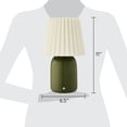 thumbnail image 6 of Mainstays 11 in Green Rechargeable LED Portable Table Lamp with Dimmable Touch Sensor and White Linen Shade, 6 of 6