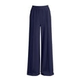 thumbnail image 6 of MYAOYI Pant for Women no boundarie High Waist Wide Leg Pants Elastic Waist Front Seam Loose Casual, 6 of 6
