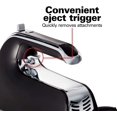 thumbnail image 3 of Hamilton Beach Power Deluxe 6-Speed Electric Hand Mixer with Snap-On Storage Case, QuickBurst, Beaters, Whisk, (62619E)) (Black/Metalic), 3 of 8