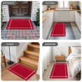 thumbnail image 5 of Pure Red Door Mat Indoor Outdoor, Simple Solid Color Non Slip Welcome Mat with Rubber Backing, Absorbent Fabric Front Door Mats Entryway Rug for Home Patio Entrance 20"x31.5", 5 of 8