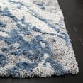 thumbnail image 3 of SAFAVIEH Horizon Konstantinos Abstract Shag Runner Rug, Grey/Blue, 2' x 9', 3 of 7
