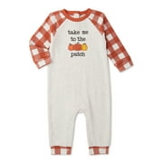 Fall Baby Boys Long Sleeve Romper, Sizes 0M - 24M