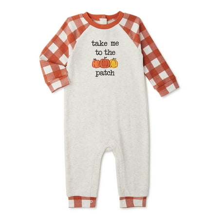 Fall Baby Boys Long Sleeve Romper, Sizes 0M - 24M