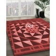 thumbnail image 3 of Ahgly Company Machine Washable Indoor Rectangle Transitional Red Area Rugs, 7' x 10', 3 of 7
