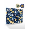thumbnail image 2 of Lemon Bird Wall Art for Living Room,Canvas Picture Wall Decor for Bathroom Bedroom,Blue Yellow Pastoral Flowers Plant Summer Painting Artwork for Office Kitchen Hallway Dining Room Home Decor 24"x32", 2 of 8