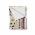 thumbnail image 2 of Tribal Soft Flannel Fleece Blanket, Inspirational Words Follow Your Dream and Arrows Aztec Framed Graphic Art Print, Cozy Plush for Indoor and Outdoor Use, 50" x 70", Tan Coral Blue, by Ambesonne, 2 of 6