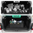 thumbnail image 4 of Organizador de Cajuela Universal para Auto, Caja de Almacenamiento Plegable Maletero de Coche, con Multiple Compartimentos Bolsas Herramientas, para SUV, Carro, Jeep, Compras y Camping (Negro), 4 of 7