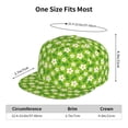 thumbnail image 6 of Haiem Daisies Flowers Classic Snapback Cap Flat Bill Hat Baseball Cap Adjustable Size Cotton Dad Hat, 6 of 9