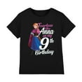 thumbnail image 1 of Frozen T-Shirt d'Anniversaire 9 Ans Garçons/filles Intrépide comme Anna, 1 of 4