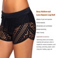 thumbnail image 3 of Soidarity Traje de baño Pantalones cortos Calzoncillos de baño Secado rápido Absorción de sudor Ahuecado Bañadores de playa Cintura alta Traje de Deportes acuáticos Negro SG Soidarity OD020844-04B, 3 of 6