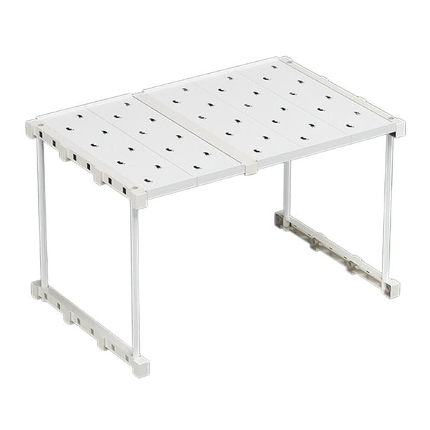 Estante para armario, estante para armario, organizador de perchero, almacenamiento apilable ajustable 35 cm a 55 cm x 35 cm