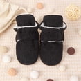 thumbnail image 5 of ZACPNCV Newborn Baby Cotton Booties Non-Slip Sole for Toddler Boys Girls Infant Winter Warm Fleece Cozy Socks Shoes Black, 5 of 9