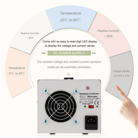 Variable Laboratory DC Power Supply Regulated Adjustable Precision DC Linear Power Supply With LED Digital Display US Plug