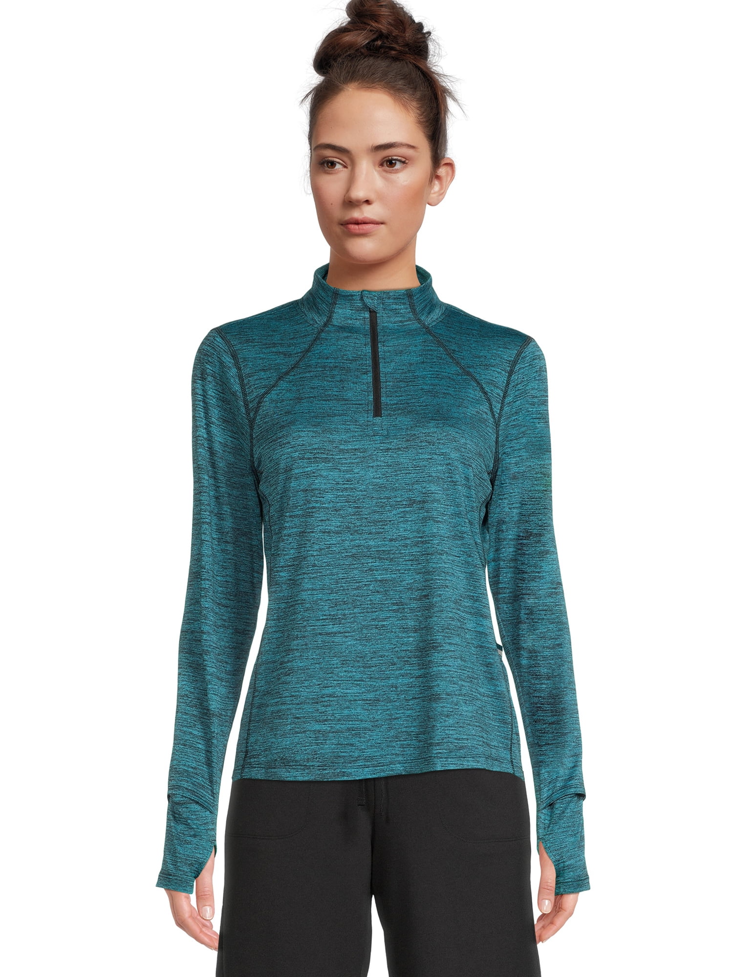 Athletic Works Women's Quarter Zip Active Jacket