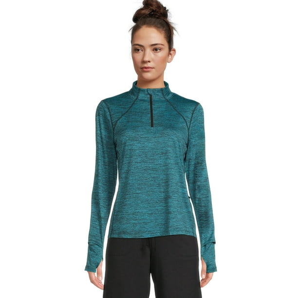 Athletic Works Women's Quarter Zip Active Jacket