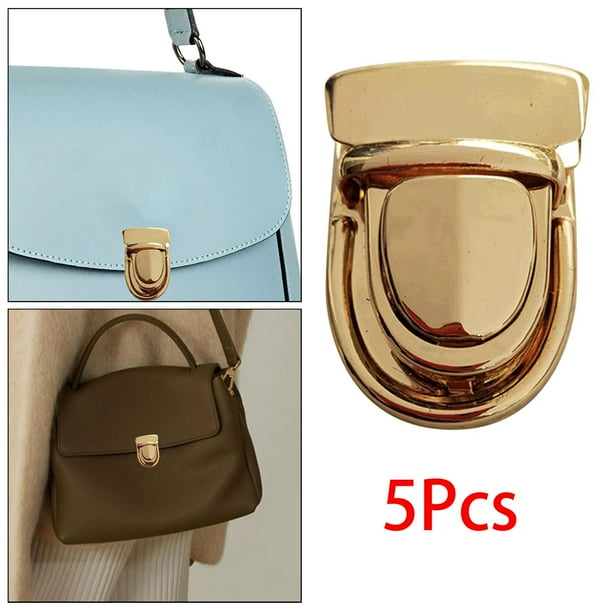 5 piezas de cierre de presión para bolso, cierre de monedero, sujetadores de bolso, cierre de cierre, cierre de bolso para bolso, carteras, bolsos de Dorado Salvador Dali cierre de monedero