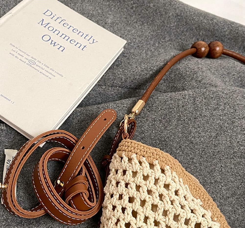 Bohemia Straw Beach Bag Women Macrame Crossbody Purse Shoulder Tote Bag Travel Beach Bag Summer Top-handle Hobo Bags 2025