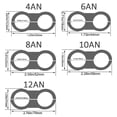 thumbnail image 4 of Kenally 4 piezas conector de montaje 4AN 6AN 10AN 12AN línea de manguera de combustible de aceite, 4 piezas/lote abrazadera de manguera Vehículos, repuestos y accesorios Mis azul AN12, 4 of 6