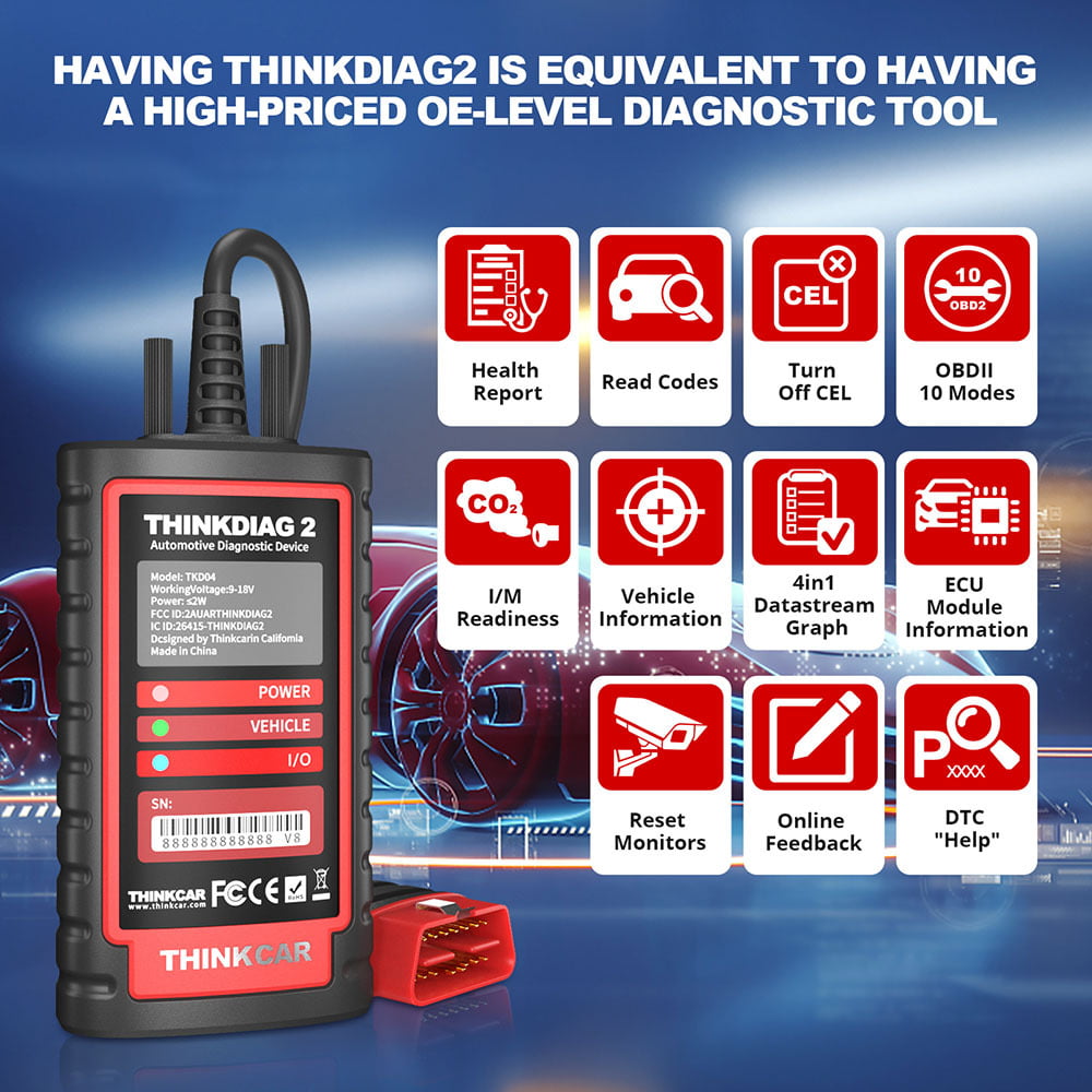 ThinkDiag 2 All Systems OBD2 Scanner With CAN-FD Protocol 