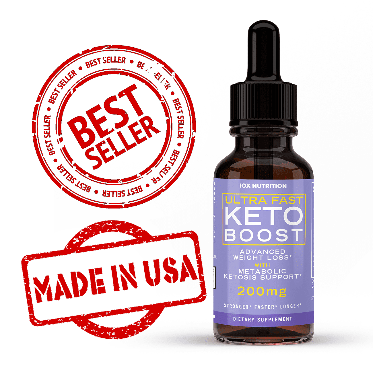 Best Ultra Fast Keto Boost Diet Drops Advanced Ketogenic Supplement Raspberry Ketones Ketosis Weight Loss Fat Burner Carb Blocker Appetite Suppressant Men Women