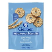 Gerber Baby Snacks Biscuits, Arrowroot, 5.5 oz Bag