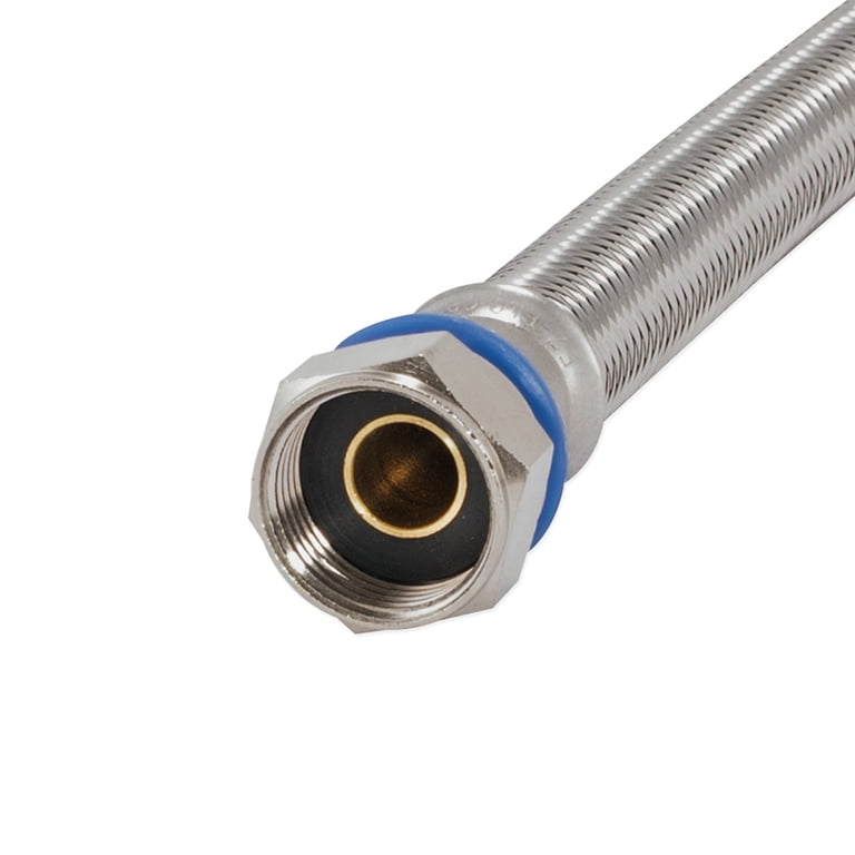 Eastman 48255 Flexible Braided Stainless Steel Water Heater Connector, 3/4  inch MIP x 3/4 inch FIP, 24 inch - Walmart.com