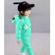 thumbnail image 1 of Ropa de niña recién nacida Conjunto de invierno Niños Otoño e invierno Grueso Cálido Casual Suéter con capucha + Pantalones Dibujos animados Lindo oso ChándalesXL-110 (3T-4T) Gao Jinjia LED, 1 of 2
