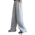 thumbnail image 2 of Girls Wide Leg Sweatpants Loose Straight Leg Athletic Pants Casual Baggy Pants for Girls Fashion Daily Wear for Age 4-15, 2 of 7