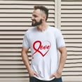 thumbnail image 2 of Valentine's Day Fashion Casual Print Crew Neck Short Sleeve T Shirt (man), 2 of 2