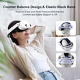 thumbnail image 5 of Hurra Head Strap with Battery Compatible with Meta/Oculus Quest 3/ 3S, 10000mAh Fast Charging Detachable Battery Pack Extend 5-7H Playtime, Adjustable Elite Strap Enhanced Support & Balance in VR, 5 of 5