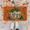 thumbnail image 7 of kjfeif Non Slip Pumpkin Welcome Doormat Buffalo Plaid Doormats for Autumn Harvest Thanksgiving Farmhouse Large Entrance Doormat Low Profile Floor Carpet Mat Washable ,15.7*23.6inch, 7 of 7