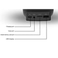 thumbnail image 4 of 3 In 1  Speaker PC ABS Alarm Clock With  Charging For Bedside 10W Double Coil Design, 4 of 8