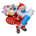 thumbnail image 1 of Con Cordón Colgante De Papá Noel Colgante Creativo Decoración De Poliresina Regalo Para Familiares O Amigos Eigraketly HA040428-01, 1 of 6