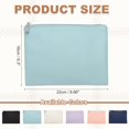 thumbnail image 2 of Uxcell Period Bag for Women Girls, 8.7 X 6.3" Small Essential First Period Bag with Zippers PU Leather Sanitary Towel Storage Pouch Portable Pads for Home Travel Daily Use, Blue, 2 of 7