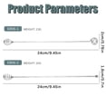 thumbnail image 6 of Reusable Coffee Stirrers, Stainless Steel Mixing Sticks, Sturdy Bartender Stirrers, Drink Accessory with Decorative Design, Multi-Function Tool for Drinks Mixing Bar Cafe Tea, 1Pc(Silver1,9.4x0.7"), 6 of 7