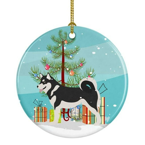 Alaskan Malamute Christmas Ceramic Ornament