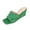 Slipper - Green, variant on Wedge Sandals for Women Classic Open Toe Slip On Mules Smooth Faux Suede Wide Single Band Upper Casual Summer Shoes Elevated Daily Walking Footwear for Ladies