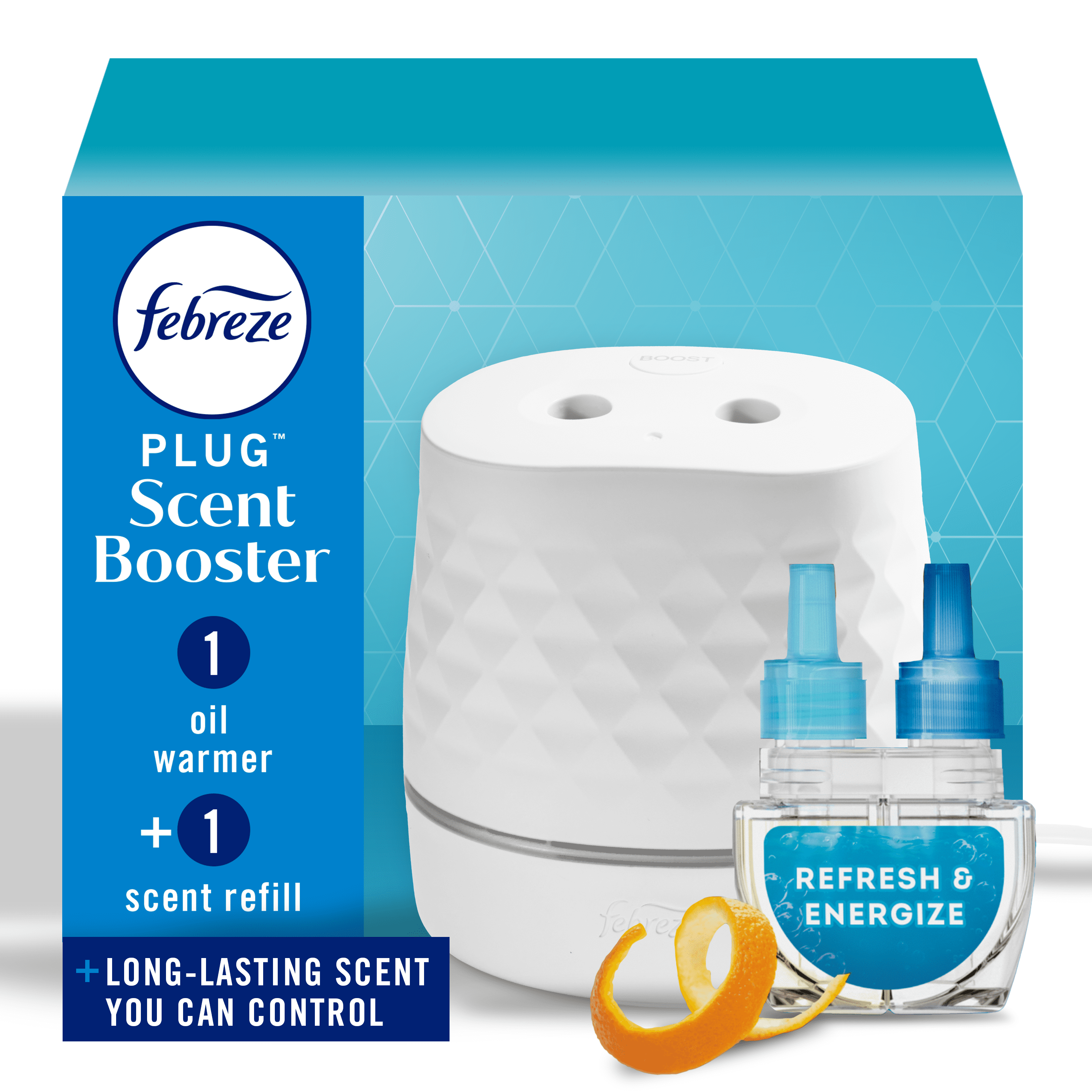 Complete Home Care Bundle: Mr. Clean Magic Eraser Pads, Febreze Scented Candle (Soothe & Restore), Febreze PLUG Starter Kit, & Swiffer Sweep and Mop Deluxe Kit