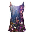 thumbnail image 4 of Summer Tank Tops for Women V Neck Fashion Sleeveless Top Loose Fit Casual Print Shirts Blouse, 4 of 4