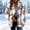 Khaki, variant on Gamivast Flannel Shacket for Women Fleece Button Down Plaid Coats with Pockets Long Sleeve Jackets Warm Fall Winter Outerwear Black L