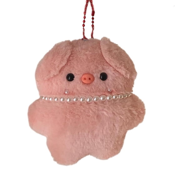 Osdhezcn Soft Pink Pig Keychain Decoration Charm Plush Pig Backpack Pendant Plush Dolls Keychains Plush Material for Girls Teens
