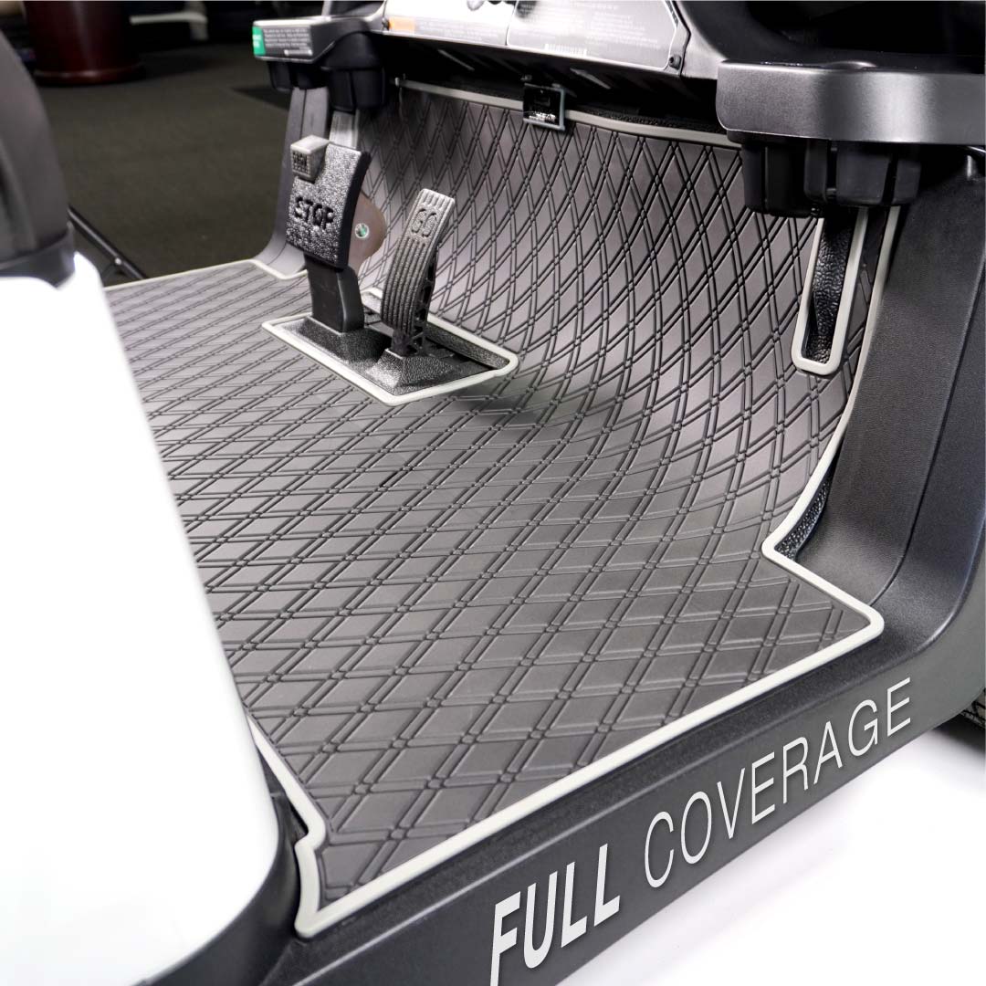 Xtreme Mats Full Coverage Protective Golf Cart Floor Liner Mat Black