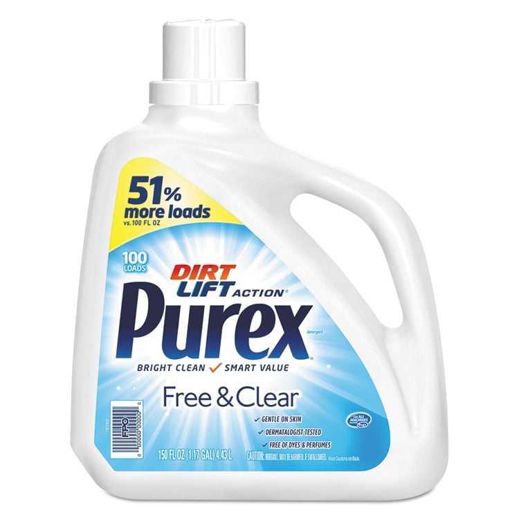 Free And Clear Liquid Laundry Detergent, Unscented, 150 Oz Bottle, 4