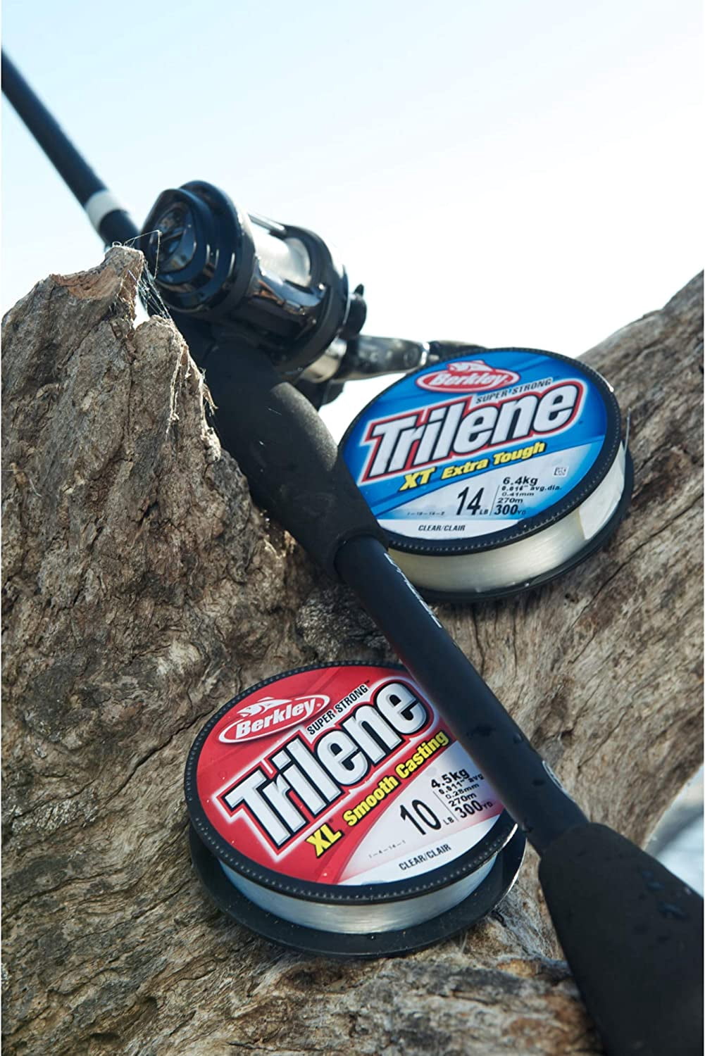 Berkley Trilene® XT® Monofilament Fishing Line, Low-Vis Green, 12 lb Test Strength, 3000 yd